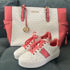 Matching Michael Kors sneakers and purse